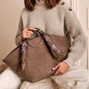 NWT Sezane Paolo Bag, Taupe